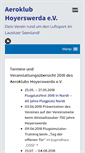 Mobile Screenshot of flugplatz-nardt.de